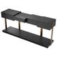Eichholtz Nerone Console Table in Charcoal Grey and Brushed Brass, , large