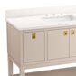 Kohler Seagrove 48" Single Bathroom Vanity in Light Clay with 3 cm White Quartz Top and Rectangular Sink, , large