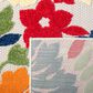 Safavieh Cabana CBN308A 4"5" x 6"5" Ivory and Orange Indoor/Outdoor Area Performance Rug, , large