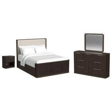 Mayberry Hill Sylvie 4 Piece Queen Panel Bedroom Set in Dark Brown, , large