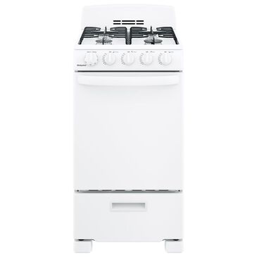 Hotpoint 20" Front-Control Gas Range in White, , large