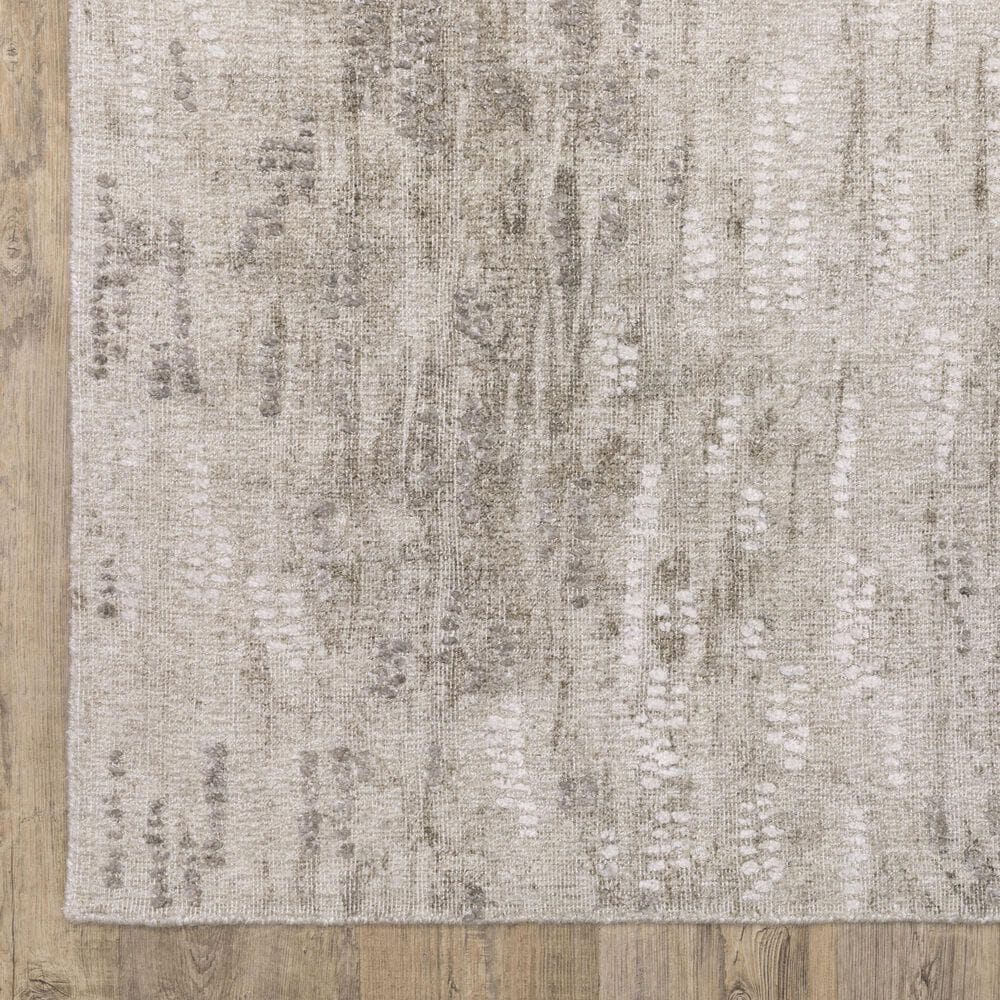 Oriental Weavers Clarke CLA08 Beige and Brown 2&#39;6&quot; x 10&#39;Runner, , large