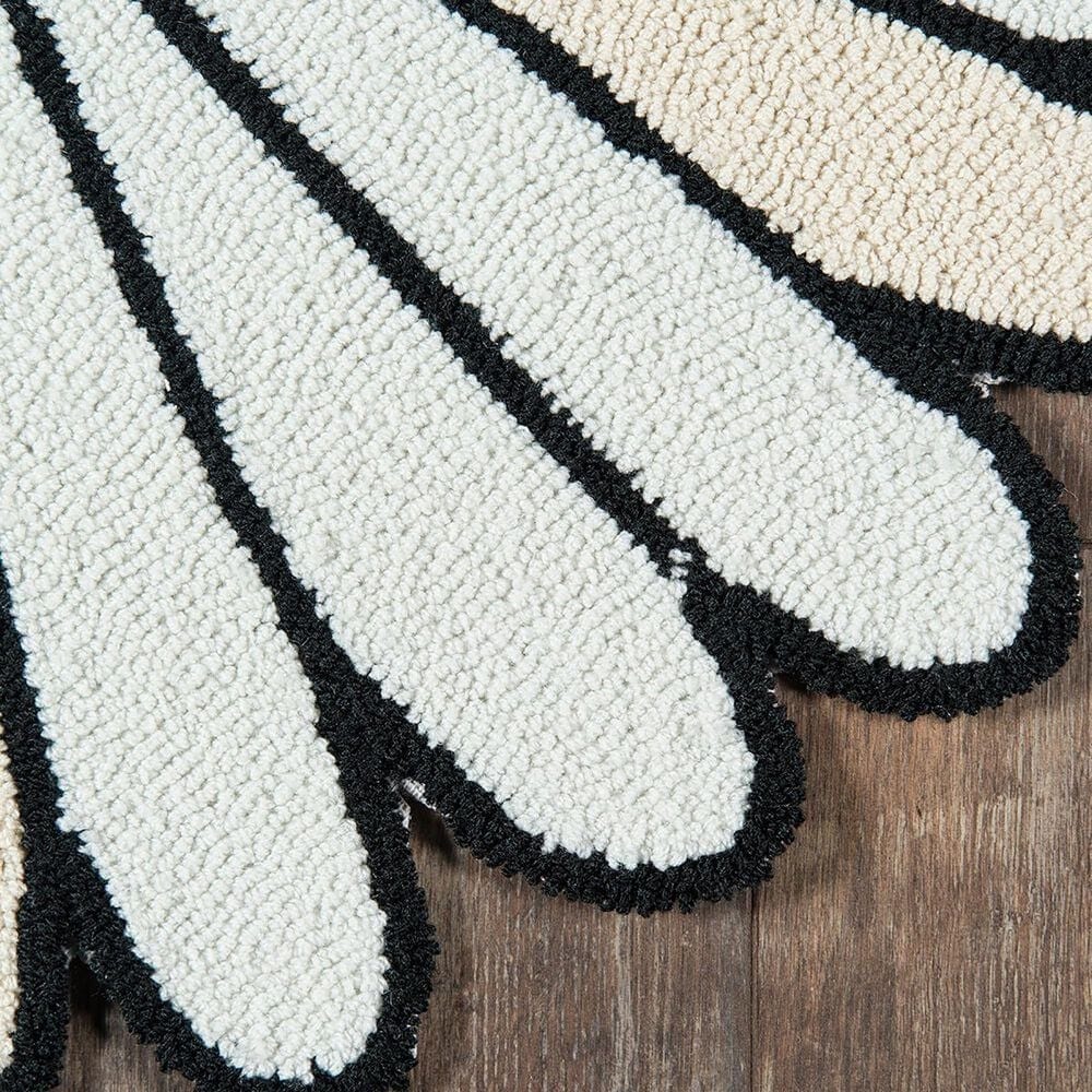 Momeni Cucina 3&#39; Round Ivory Area Rug, , large