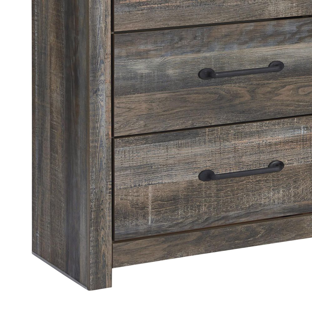 Ashley Drystan 5-Piece Full Storage Bedroom Set in Brown Rustic, Burnt Orange and Teal, , large