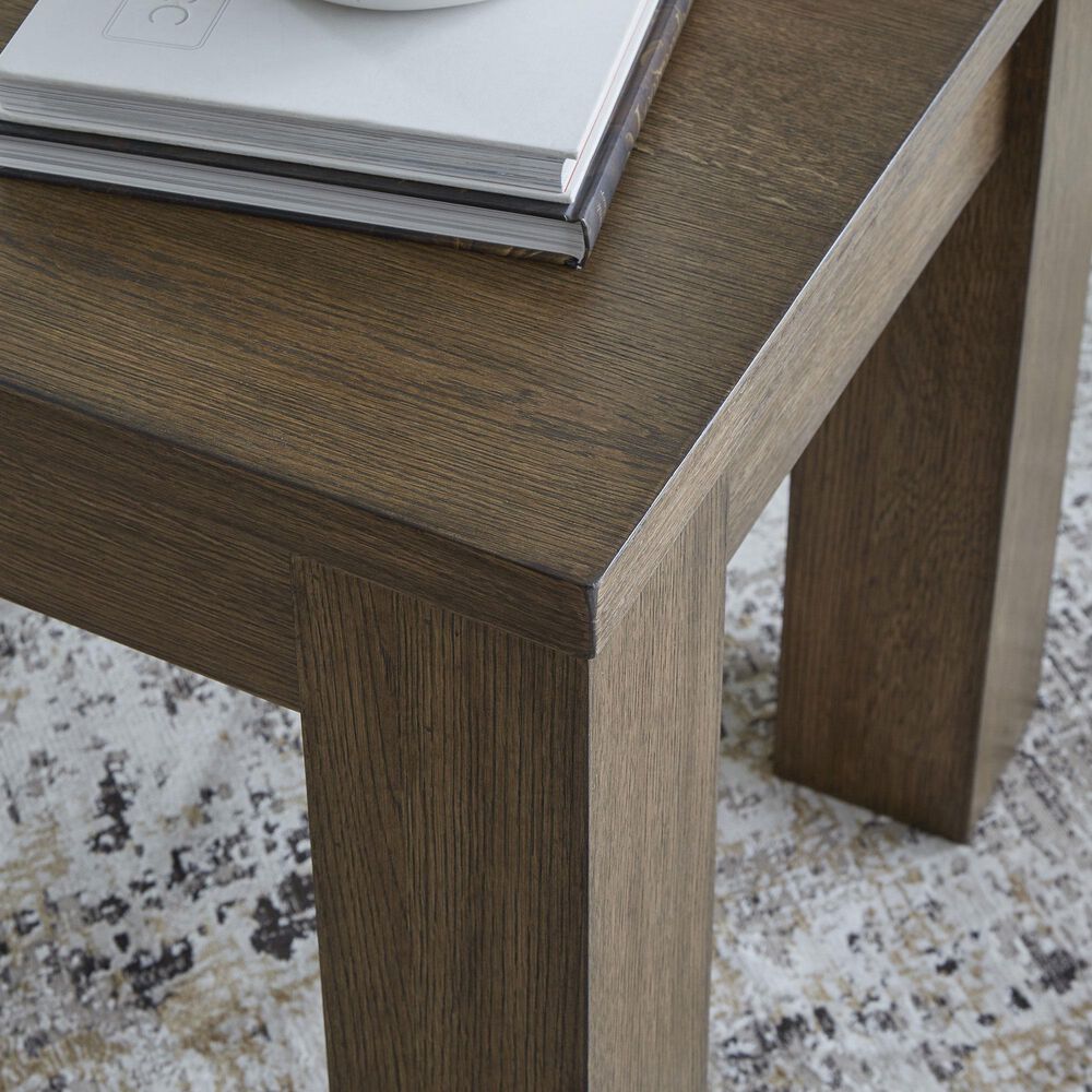Ashley Rosswain Square End Table in Warm Brown, , large