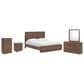 Ashley Fortlorn 5-Piece California King Bedroom Set in Walnut Brown with LED Light, , large