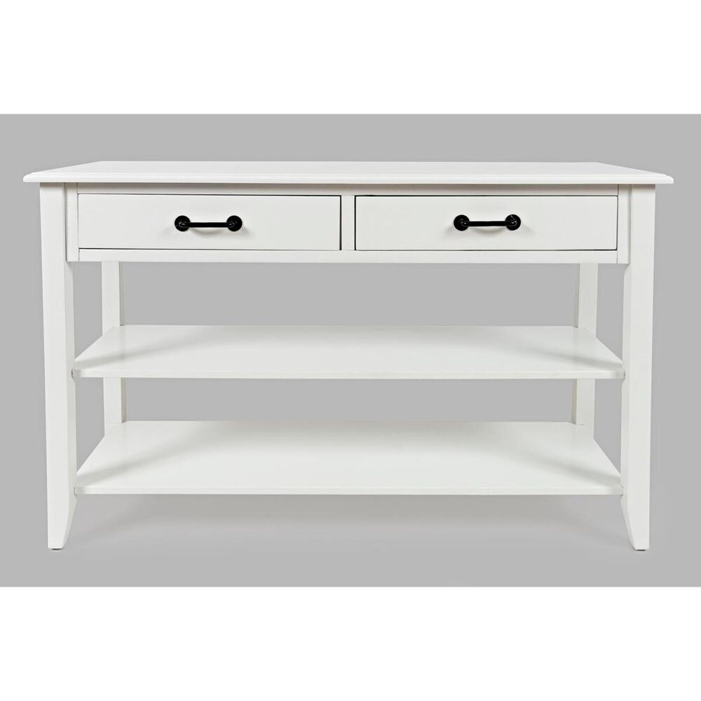 Waltham North Fork Sofa Table in White, , large