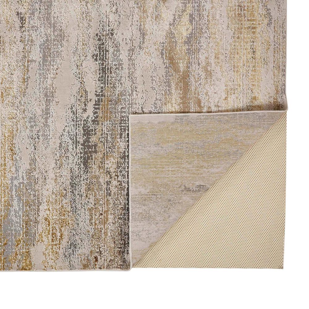Feizy Aura 3735F 8&#39; x 10&#39; Gold and Gray Area Rug, , large