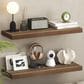 HOMLUX 35" Wall Mounted Floating Shelf with Invisible Brackets in Retro Brown (Set of 2), , large