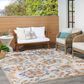 Nourison Aloha ALH17 3"6" x 5"6" Ivory and Blue Indoor/Outdoor Area Rug, , large