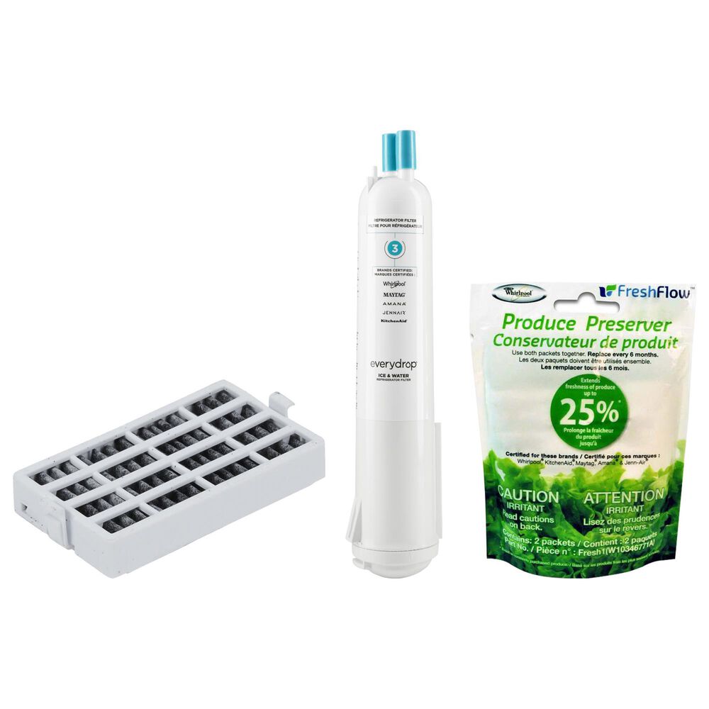 Whirlpool EveryDrop Water Filter 3, FreshFlow Air Filter and Produce Preserver Refill for Refrigerator, , large