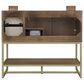 37B Mauri 36" Single Bathroom Vanity with Metal Base in Walnut Drift with High-Profile 4" White Composite Stone Top, , large
