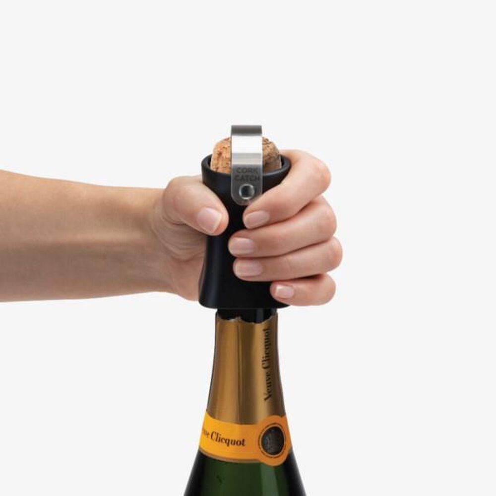 Dreamfarm Champop Bottle Opener in Black and Stainless Steel, , large