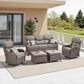 Sunwell Garden 5-Piece Conversation Set in Gray, , large