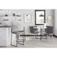 Lumisource Mara Counter Stool with Grey Cushion in Black (Set of 2), , large