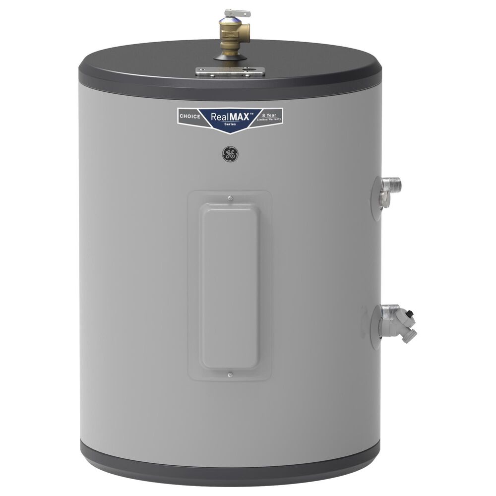 GE Appliances 18-Gallon Side Port Lowboy Electric Water Heater in Gray, , large