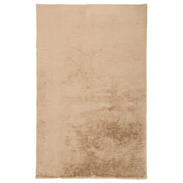 Feizy Rugs Luxe Velour 4" x 6" Beige Area Rug, , large