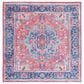 Safavieh Serapi SEP518  6"7" Square Navy and Red Area Rug, , large