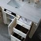 James Martin Vanities Bristol 60" Single Bathroom Vanity in Bright White with 3 cm Carrara White Marble Top and Rectangular Sink, , large