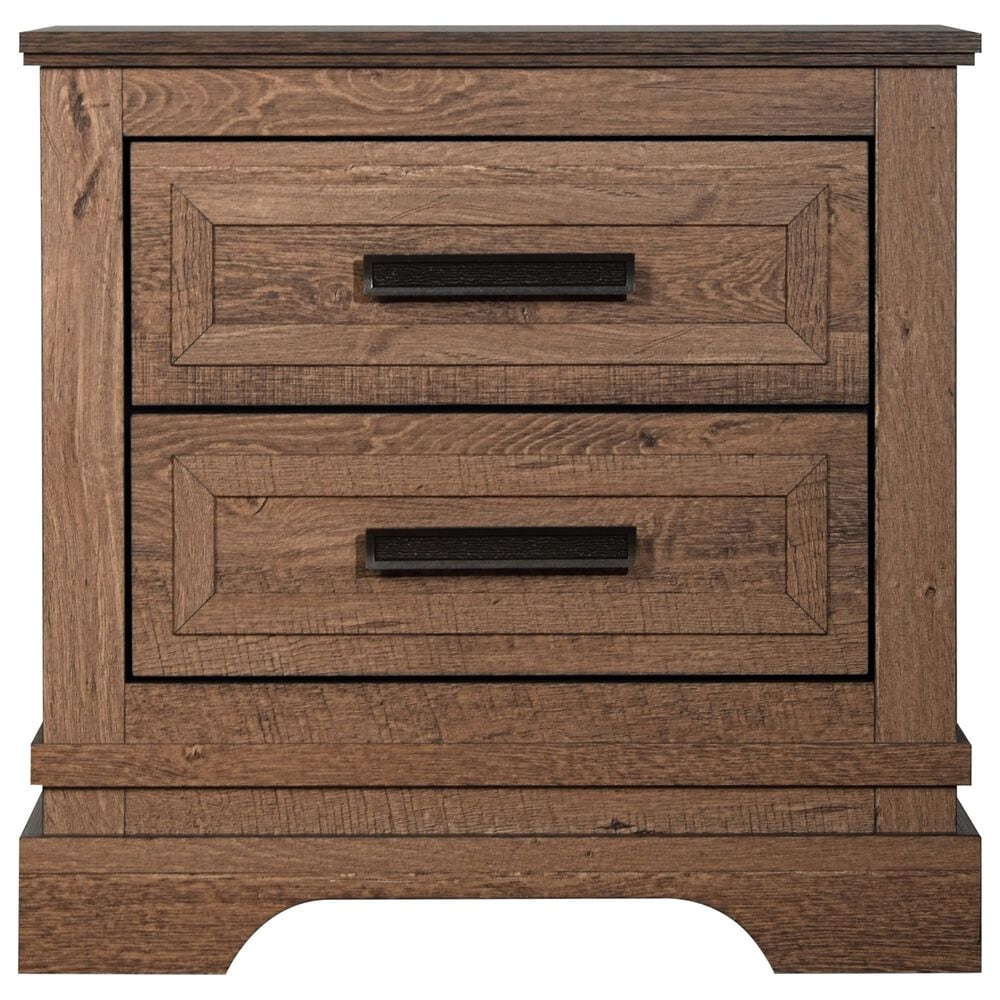 New Heritage Design Coventry Hall 2-Drawer Nightstand in Pecan, , large