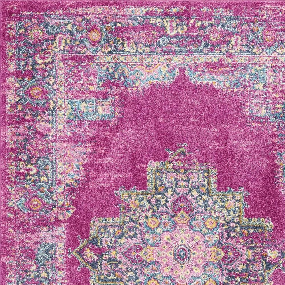 Nourison Passion PSN03 6&#39;7&quot; x 9&#39;6&quot; Fuchsia Area Rug, , large