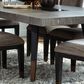 Nicolette Home Ryker Rectangular Dining Table in Black, Grey, and Aged Brass, , large
