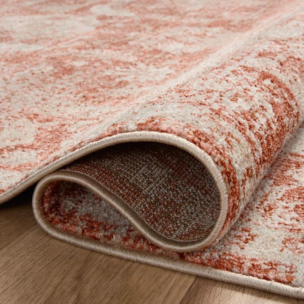 Loloi II Odette 4&#39; x 6&#39; Rust and Ivory Area Rug, , large