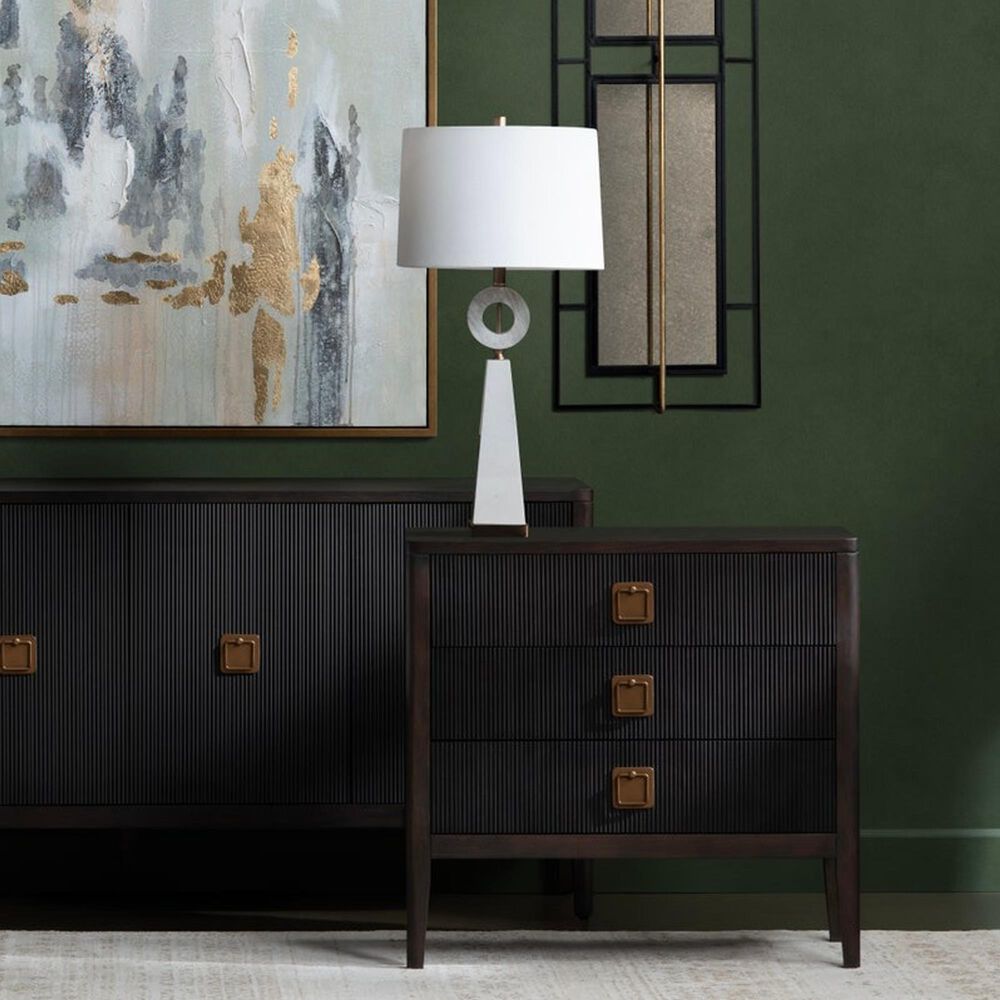 Crestview Collection Worthington 3-Drawer Chest in Dark Brown and Black, , large