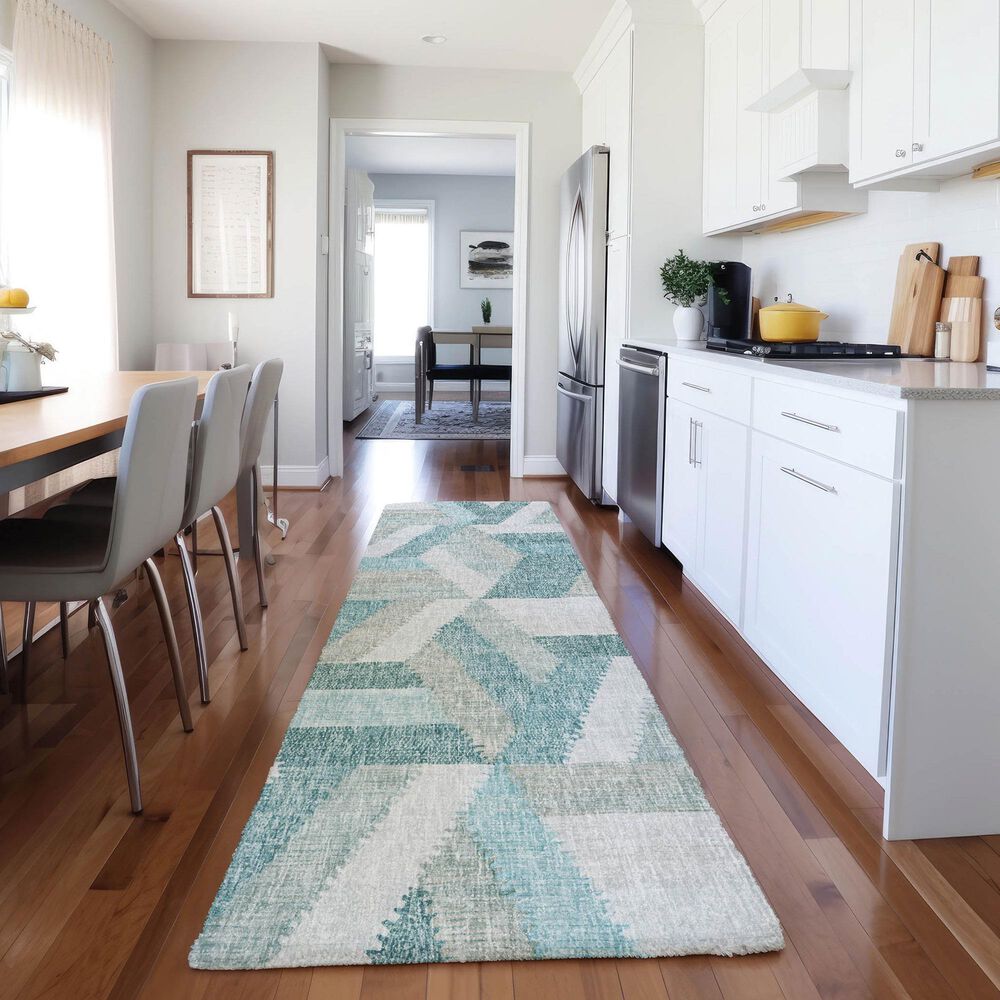 Dalyn Rug Company Lorenzo LN1 Teal 2&#39;3&quot; x 7&#39;6&quot; Runner, , large