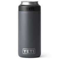YETI Rambler 12 Oz Colster Slim Can Cooler in Charcoal