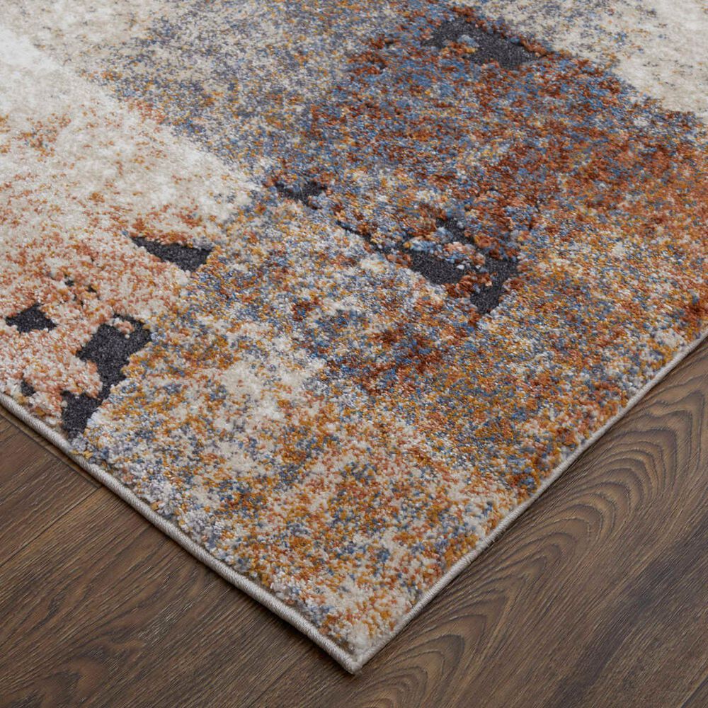Feizy Rugs Gilmore 39MKF Blue and Ivory 5&#39;3&quot; x 8&#39; Area Rug, , large
