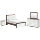 Ashley Kendanport 4 Piece Queen Bedroom Set in Brown and White, , large