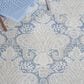 Safavieh Micro-Loop MLP539M 4" x 6" Blue and Ivory Area Rug, , large