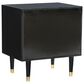 Linon Home Decor Geo 2-Drawer Texture Nightstand in Black and Gold, , large