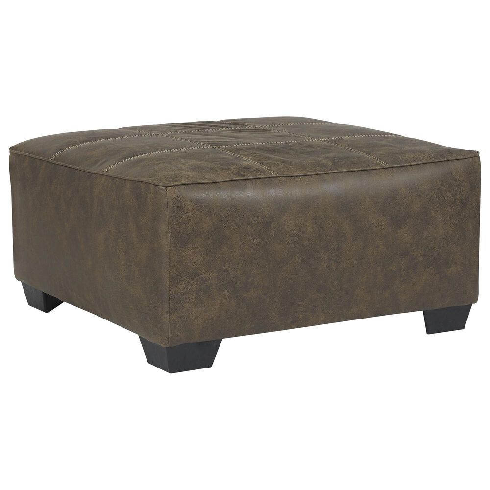 Signature Design by Ashley Abalone Oversized Accent Ottoman in Chocolate, , large