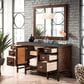 James Martin Vanities Addison 60" Single Bathroom Vanity in Mid-Century Acacia with 3 cm Parisien Bleu Quartz Top and Rectangular Sink, , large