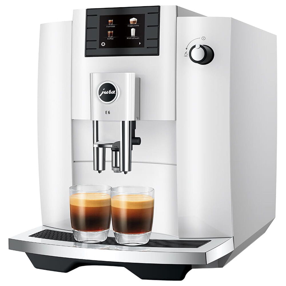 Jura E6 64 Oz Automatic Coffee Machine in Piano White, , large