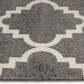 Central Oriental Terrace Tropic Taza 8"8" x 11"10" Stone and Snow Area Rug, , large
