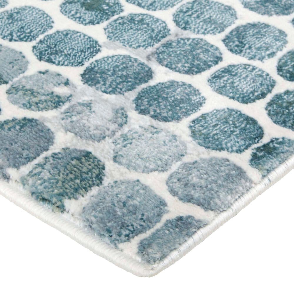 Feizy Atwell 2&#39; x 3&#39; Blue and Silver Area Rug, , large