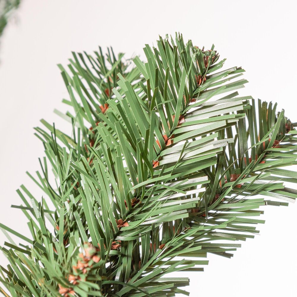 The Gerson Company 7.5&#39; Montgomery Pine Artificial Christmas Tree with Clear Lights in Green, , large