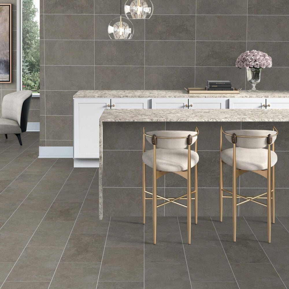 Dal-Tile Rhetoric Composition Grey 12&quot; x 24&quot; Porcelain Tile, , large