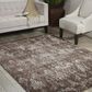 Nourison Karma KRM04 9"3" x 12"9" Mocha Area Rug, , large