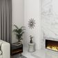 Maple and Jade Wall Clock in Silver and Black, , large