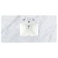 James Martin Vanities Bristol 48" Single Bathroom Vanity in Bright White with 3 cm Carrara White Marble Top and Rectangular Sink, , large