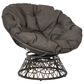 Valor Living Papasan Swivel Chair in Brown, , large