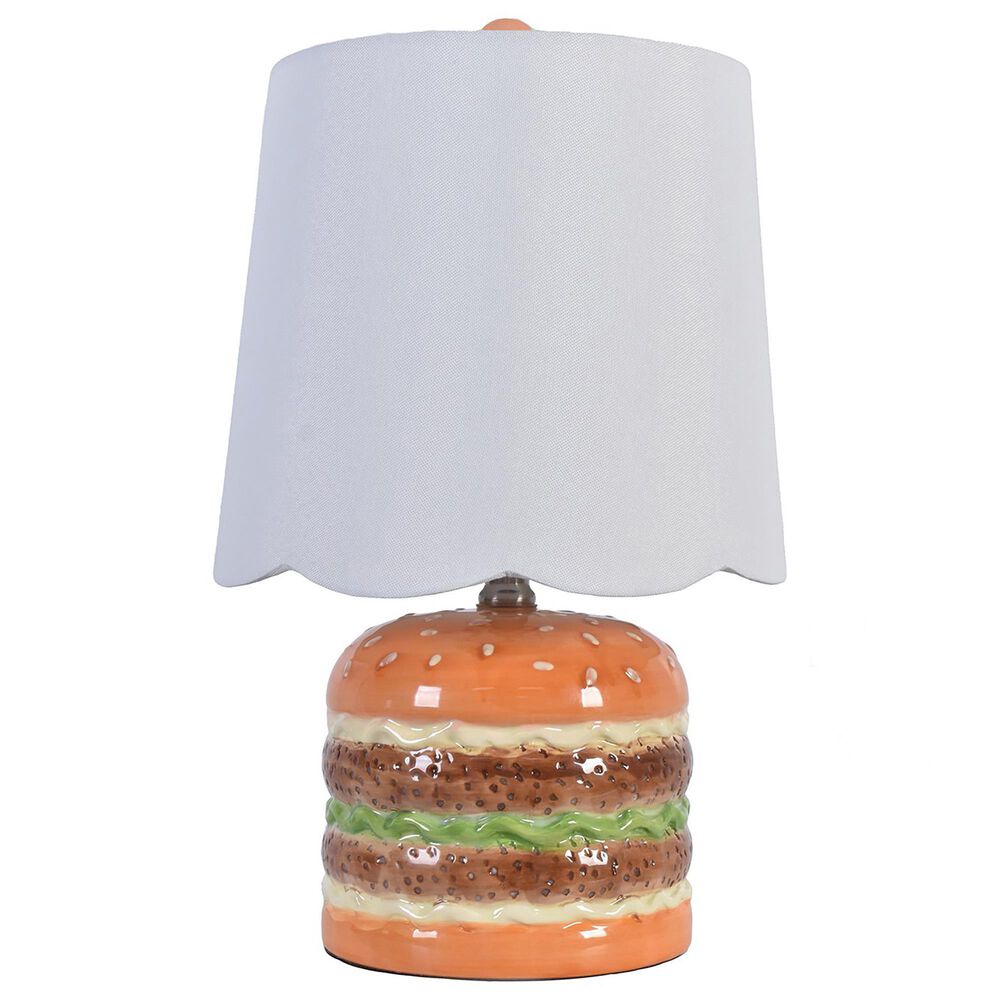 Slatehouse 17.5" Ceramic Burger Table Lamp in Multicolor, , large
