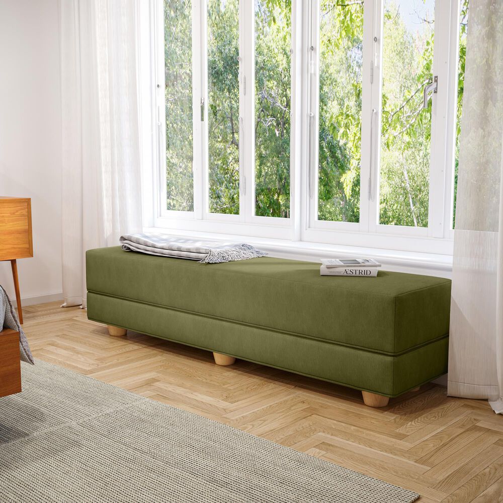 Jaxx Camden Twin Fold-Out Bench in Moss, , large