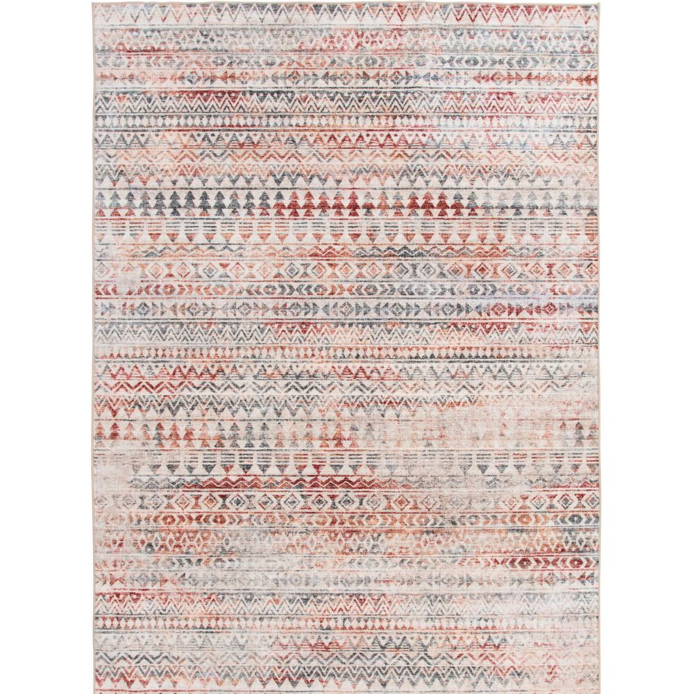 Central Oriental Rugease Cinzia 5" x 7" Multicolor Area Rug, , large