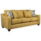 J Cooper USA Galaxy Stationary Sofa in Maze Yellow, , large