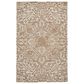 Feizy Belfort Ivory and Brown 12" x 15" Area Rug, , large